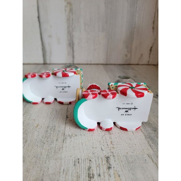 Hallmark Santa Claus train snow globe Xmas decor figure set - Picture 5 of 5